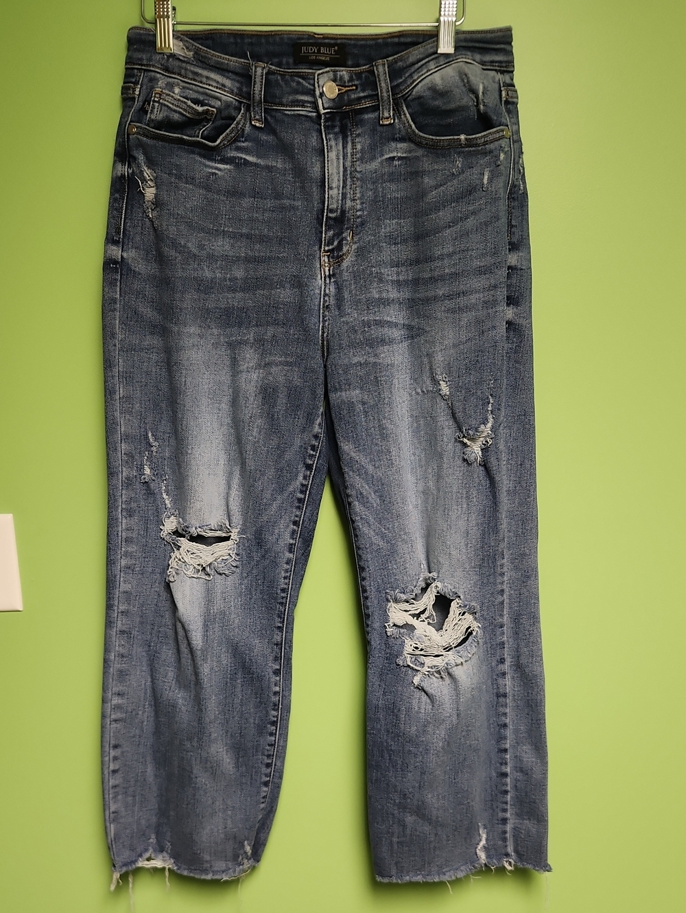 Judy Blue Wide Leg Cropped Jeans